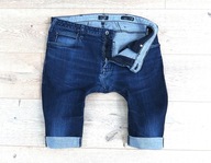 armani jeans aj stretch blue jeans spodenki summer W34 XL