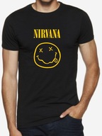 T shirt męski czarny koszulka NIRVANA rozmiar XL