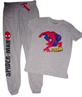 Spiderman tepláky + tričko sivé veľ.134/140