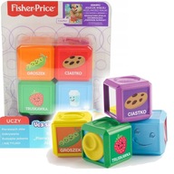 Fisher-Price KLOCKI PIERWSZE SŁÓWKA JEDZENIE FJP26 do Edukacyjnej Stacji