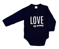 BODY KOPERTOWE NIEMOWLĘCE LOVE MOMMY KIMONO R. 68