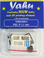 Yahu Models YMS4801 1/48 PZL P.11 set (Mirage)