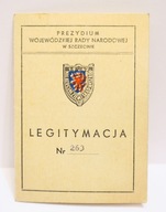 ODZNAKA GRYFA POMORSKIEGO 1947 LEGITYMACJA I WERSJA ANDRZEJ GRABSKI