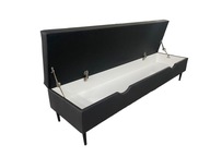 Kufer otwierany ławka pufa tapicerowana skrzynia przed łóżko 120 cm x 40 cm