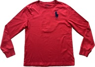 POLO RALPH LAUREN BIG PONY RED YOUNG LONGSLEEVE L 160 koszulka długi rękaw