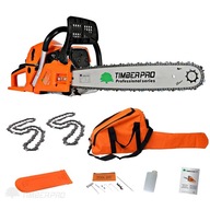 Piła spalinowa TIMBERPRO 36 KM - 615 cm³, 50 cm, 2 łańcuchy, automatyczne s