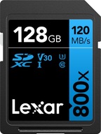 Lexar SDXC 128GB 120MB/s UHS-I U1 V30 C10 800x