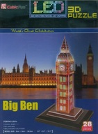 Puzzle 3D Zegar Big Ben (Światło) Cubicfun DA-20501