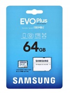KARTA PAMIĘCI SAMSUNG EVO+ 64GB micro SD 130MB/s