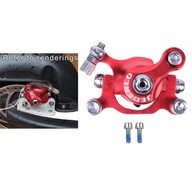 Zestaw zacisków hamulca tarczowego Mini Dirt Bike do tarczy 120 mm 140 mm, lewy czerwony