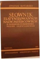 słownik zlatynizowanych nazw Miejscowości -