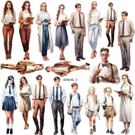 PAPÍR MATRICÁK 24x24 ScrapLove - Iskola 3