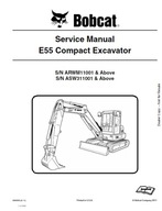 Servisná príručka opravy BobCat E55