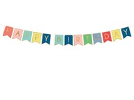 Baner Happy Birthday, mix, 15 x 175 cm GRL56