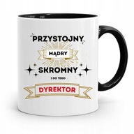 DLA DYREKTORA KUBEK CZARNY PRZYSTOJNY MĄDRY