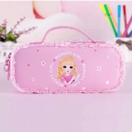 Multi-functional Nylon Cloth Pencil Bag High capacity Pencil Case With Zipp