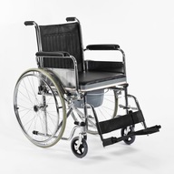 Stalowy wózek inwalidzki z funkcją toalety F S681