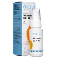 Osavi Vitamín D3 + K2 Perorálny sprej Mäta 25 ml