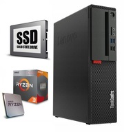 KOMPUTER PC Lenovo M725s do GIER AMD RYZEN 4x3.7GHz 8/256GB SSD W10 OFFICE