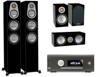 2× Reproduktorové stĺpy Monitor Audio Silver 300 čierne + 4 iné produkty