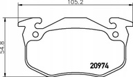 KLOCKI HAM MINTEX MDB2868 CITROEN SAXO 1.6 96- 17.