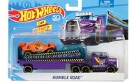 Hot Wheels Super Rigs Rumble Road ciężarówka + samochodzik BDW53-LA12 - KD