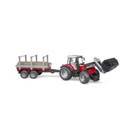 Pojazd Traktor Massey Ferguson z przyczepą