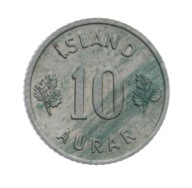 [M7368] Izland 10 aurar 1966