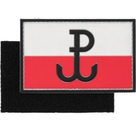 Naszywka Morale Patch PVC 3D FLAGA POLSKA WALCZĄCA 79x50 mm