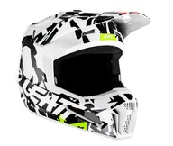 Leatt Kask Moto 3.5 Junior (Dziecięcy) V23 Helmet Zebra Kolor Czarny/Biały