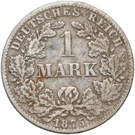 Niemcy, Wilhelm I, 1 marka 1875 B, st. 3-