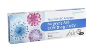 Milapharm wymazowy test COMBO Antygen Grypa A/B, COVID-19, RSV