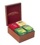 Twinings 60 herbat w drewnianej skrzynce - 4 smaki