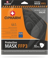 Maska Ochronna FFP3 z zaworem oddechowym czarna 10 sztuk