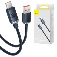 BASEUS SZYBKI KABEL USB - USB-C DO TELEFONU KOMPUTERA 100W MOCNY PRZEWÓD 2m