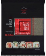 LISTKI NORI LIŚCIE ALG MORSKICH 50szt 125g SUSHI WODOROSTY HOUSE OF ASIA