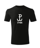 Koszulka T-shirt dziecięca M409 POLSKA 1944 czarna rozm 110
