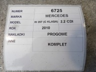 Mercedes W207 caps threshold A2076800135, A2076800235