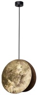 Lampa wisząca nowoczesna złota czarna glamour drewno metal salon jadalnia
