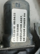 Mécanisme Vitres Droite Arrière Berline E16 E17 E18 69830-02640 Toyota Corolla XI