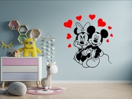 Naklejka ścienna imię Myszka Mickey Minnie serca Disney dekoracja naklejki