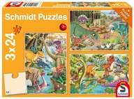 Schmidt Puzzle 3 x 24 Dinozaury