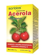 ACEROLA naturalna witamina C z apteki 100 tabletek