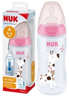 NUK BUTELKA FC+ 300ml wskaźnik temperatury SMOCZEK silikonowy 0-6m