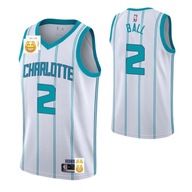 Tričko LaMelo Ball 2022 Charlotte Hornets v tyrkysovej farbe