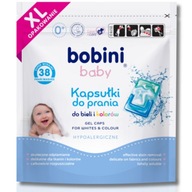 BOBINI Baby Kapsule na pranie pre deti Hypoalergénne Biele Farba 38 ks