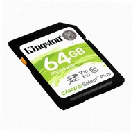 Karta pamięci SD SDXC Kingston Canvas Select 64GB