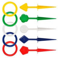 1 КОМПЛЕКТ БАРВИСТОЇ ГРИ НА СПРИТНІСТЬ ДЛЯ ДІТЕЙ НА ВУЛИЦІ З КИДАННЯМ ШАЙБ