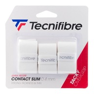 Omotávky na tenisové rakety Tecnifibre Contact Slim 3 ks biele