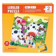 Puzzle Bino Farma 48 dielikov Magnetické puzzle 88131